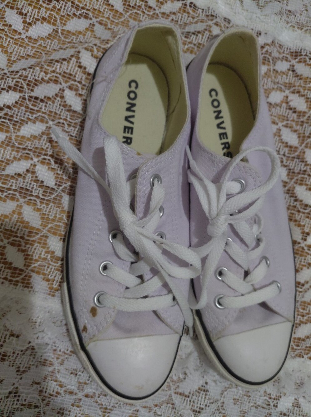 Converse Lavender Purple Low-Top Sneakers